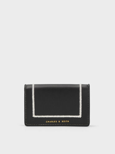 Astra Contrast Trim Wallet, Black, hi-res