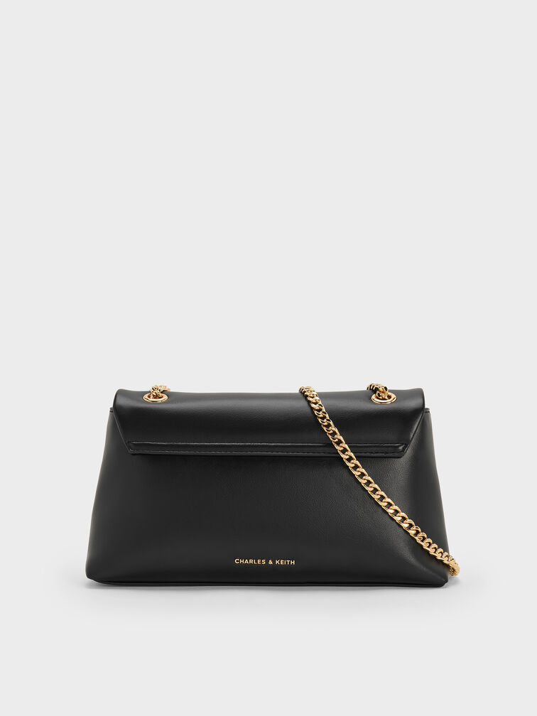 Lilibet Chain-Strap Bag, Black, hi-res