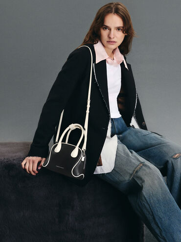 Nelly Two-Tone Bowling Bag, Multi, hi-res