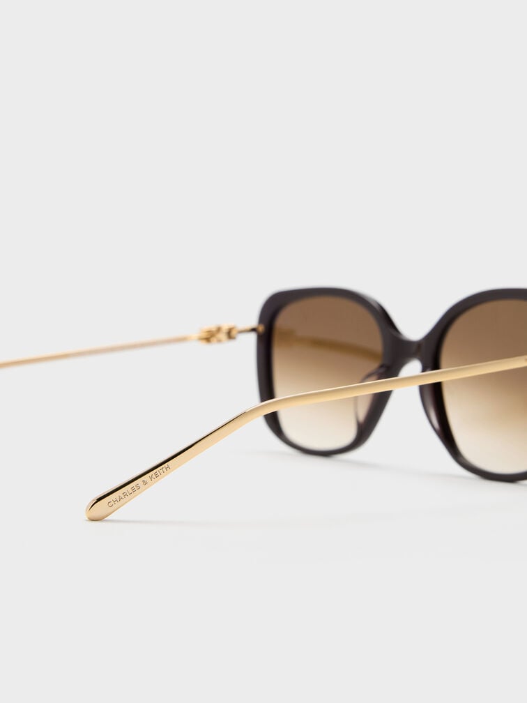 Adalyn Butterfly Sunglasses, Espresso Brown, hi-res