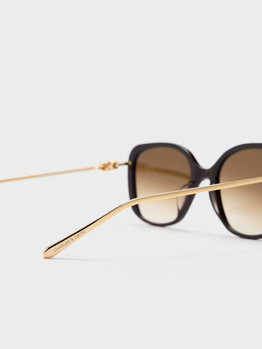 Adalyn Butterfly Sunglasses, Espresso Brown, hi-res