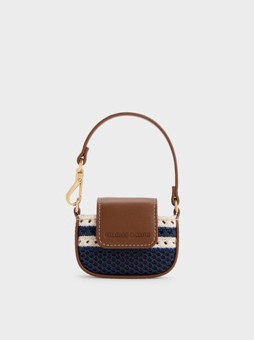 Ida Striped Knitted Micro Pouch, Multi, hi-res