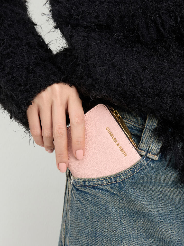 Keely Top Zip Small Wallet, Light Pink, hi-res