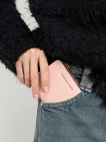 Keely Top Zip Small Wallet, Light Pink, hi-res