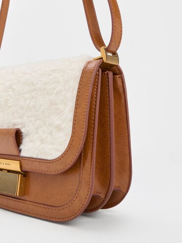 Furry Charlot Bag, Multi, hi-res