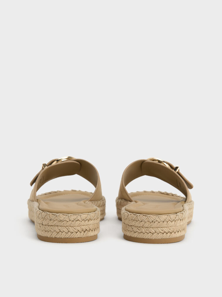 Kaida Faux Suede Buckled Espadrille Sandals, Sand2, hi-res