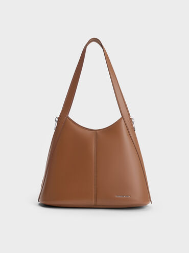 Saskia Slouchy Tote Bag, Tan, hi-res