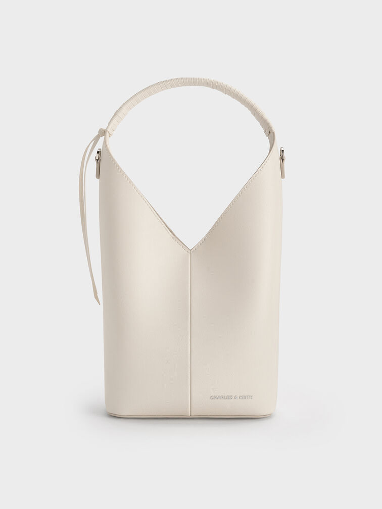 Simone Angular Bucket Bag, Cream, hi-res