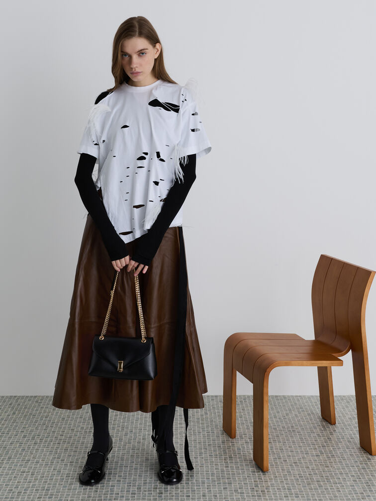 Lilibet Chain-Strap Bag, Black, hi-res