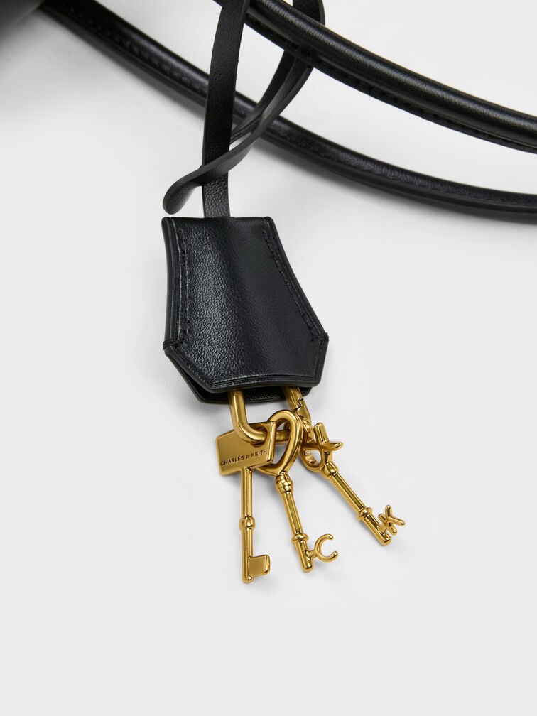 Kerry Trapeze Tote Bag, Black, hi-res