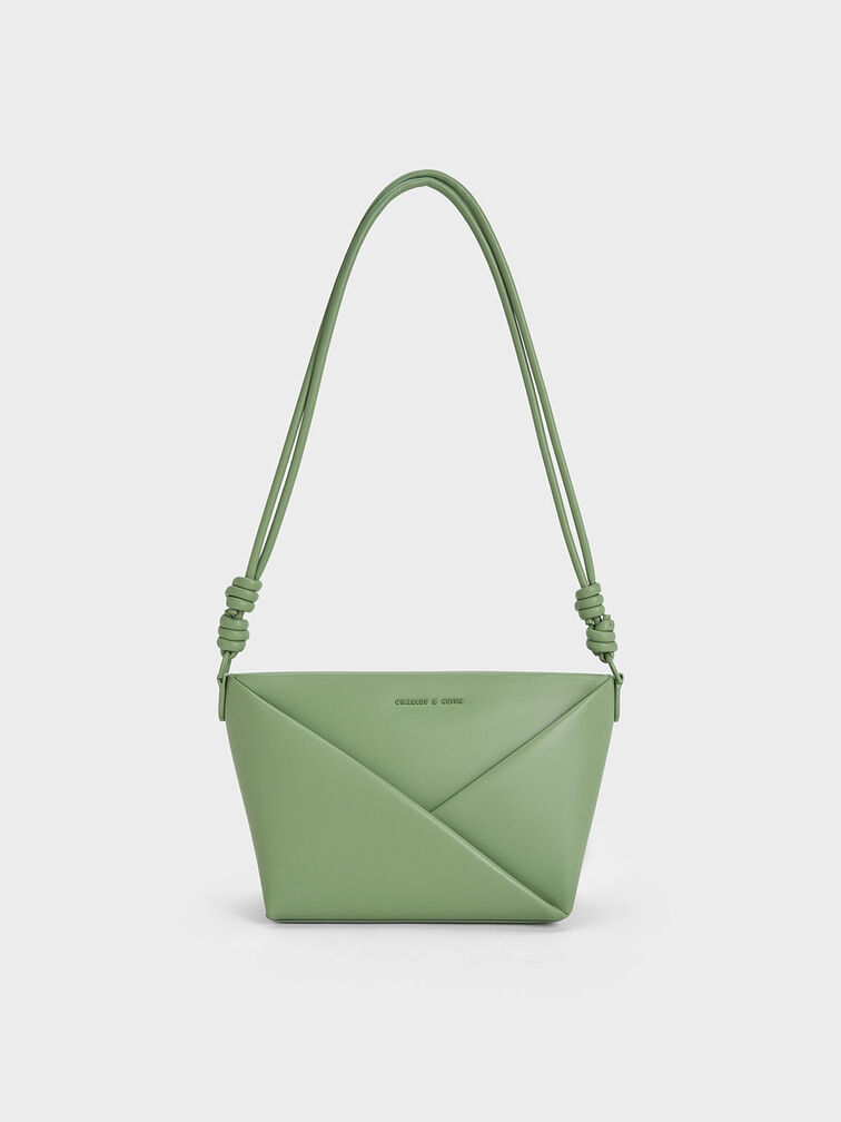 Midori Geometric Crossbody Bag, Green, hi-res