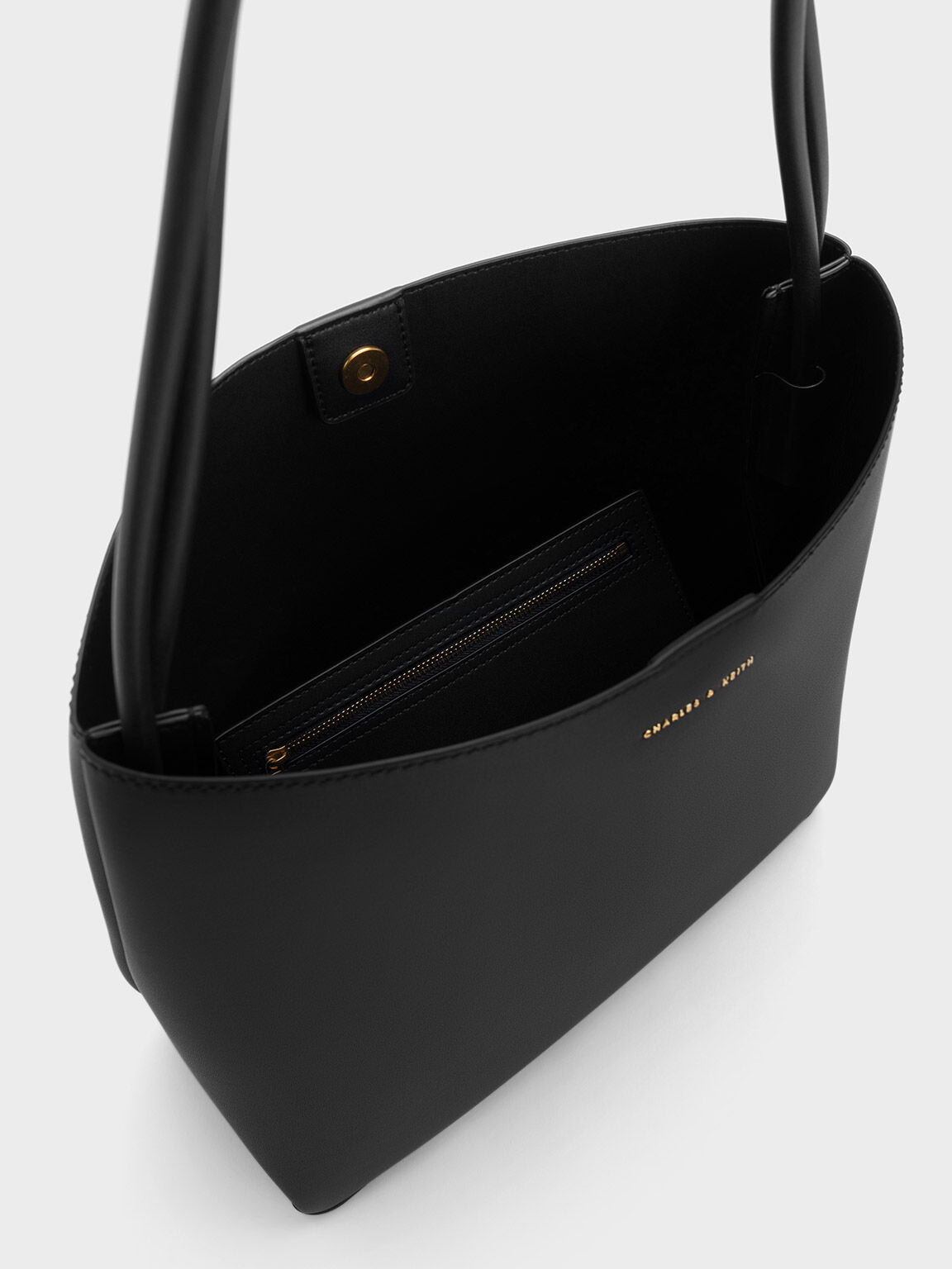Charles and keith tote bag outlet black