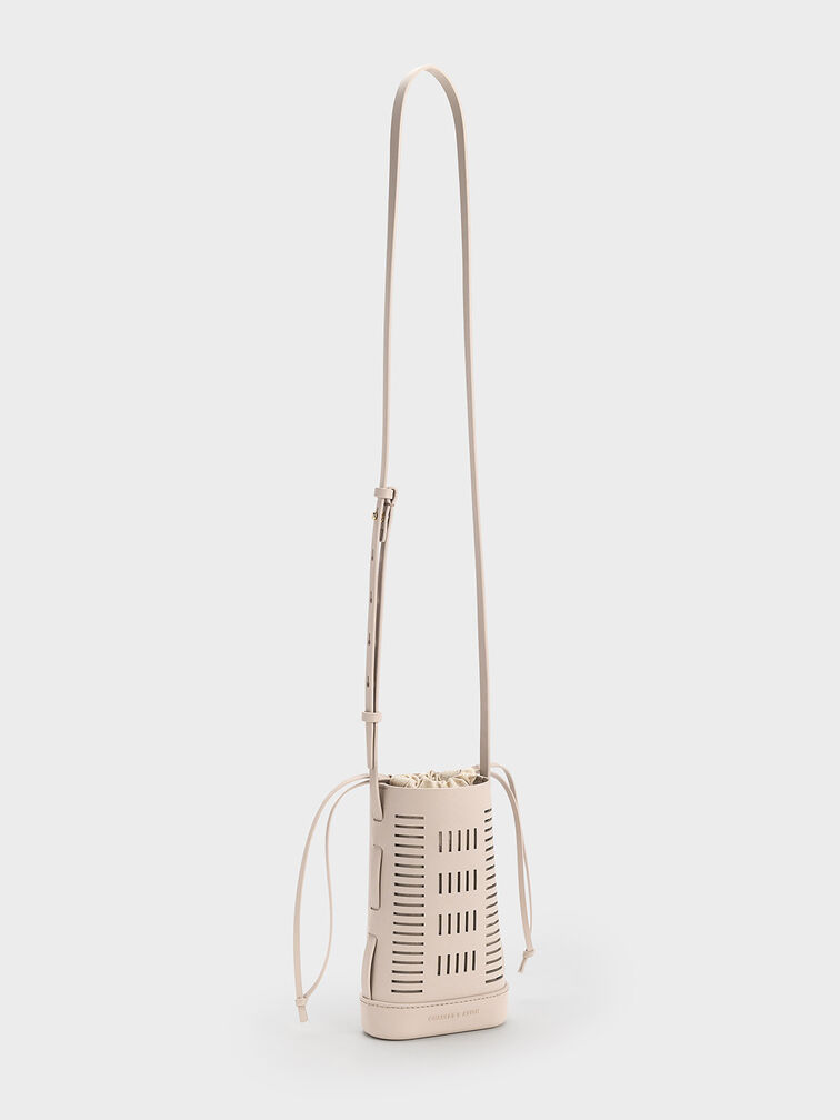 Delphi Cut-Out Phone Pouch, Oat, hi-res