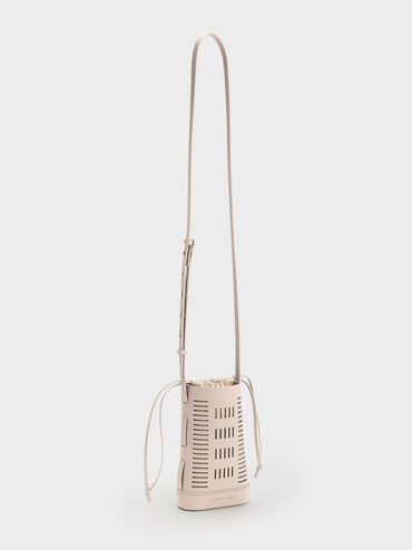 Delphi Cut-Out Phone Pouch, Oat, hi-res