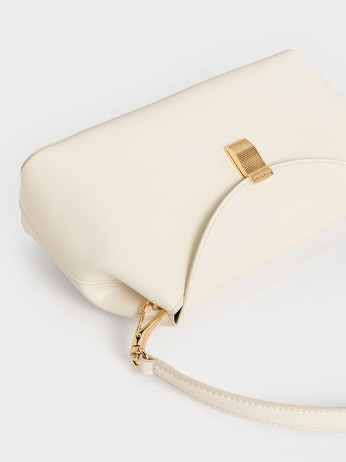 Wisteria Metallic-Accent Shoulder Bag, Cream, hi-res