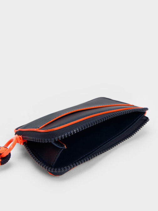Gwiana Printed Card Holder, Navy, hi-res