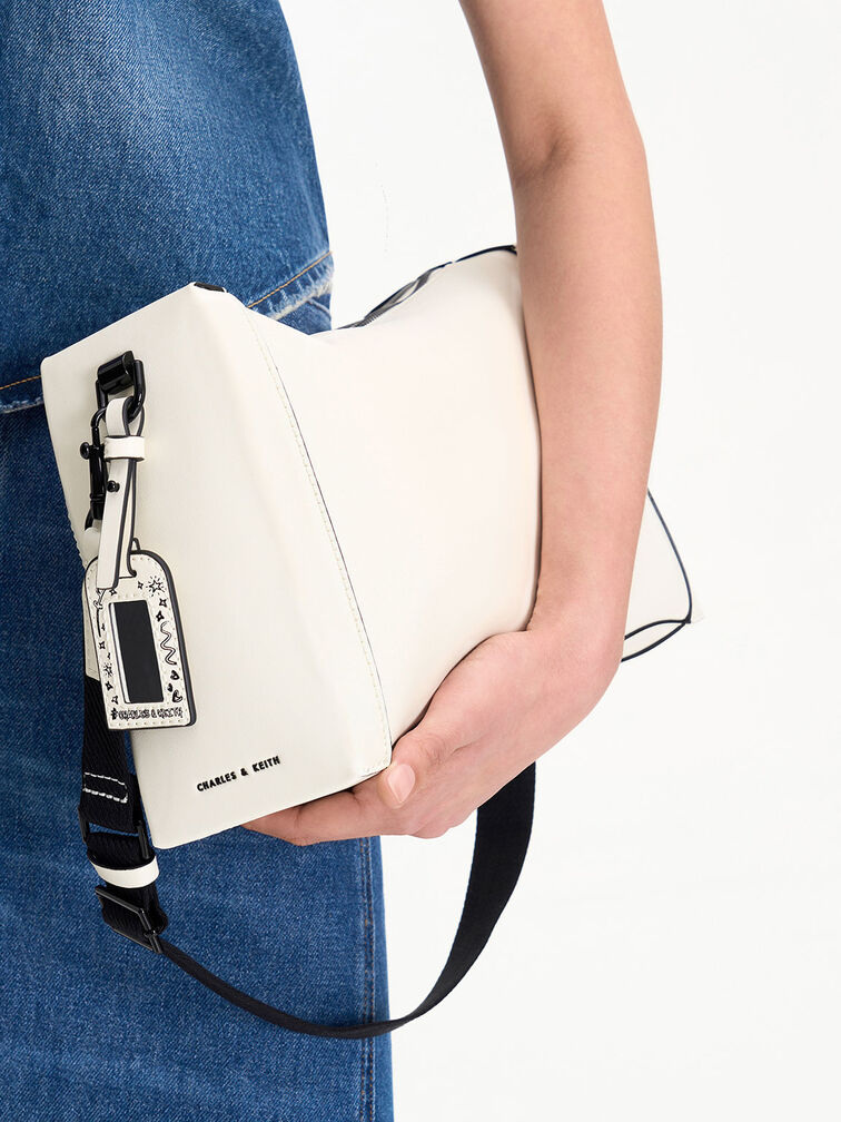 Cordele Slouchy Shoulder Bag, Cream, hi-res