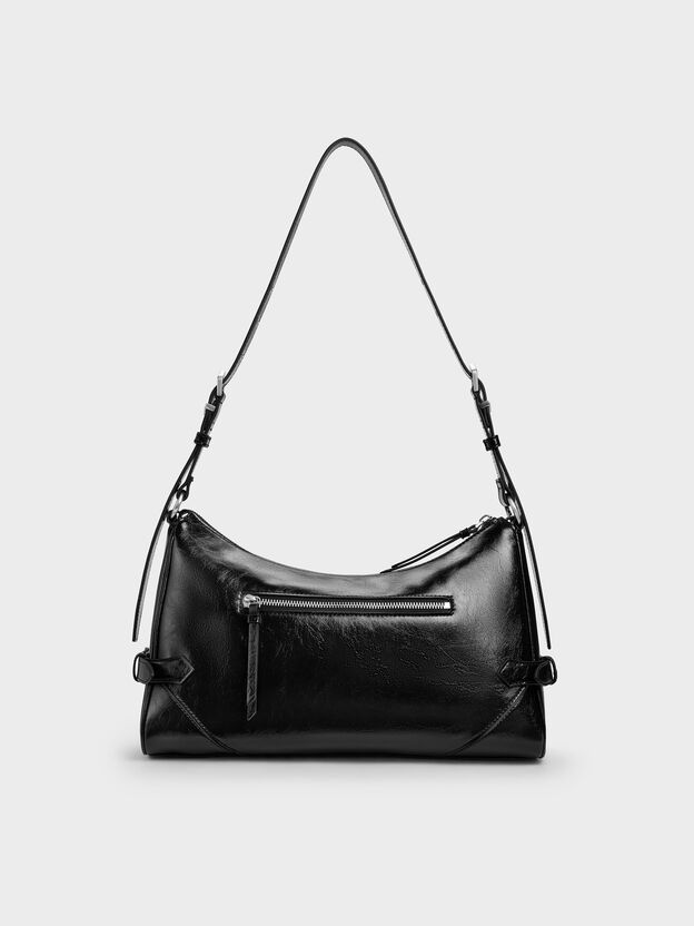 Antonella Chain-Strap Shoulder Bag, Noir, hi-res