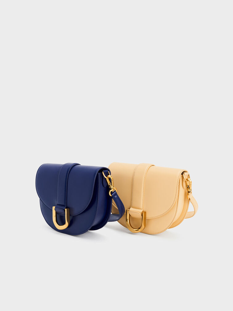 Gabine Saddle Bag, Navy, hi-res