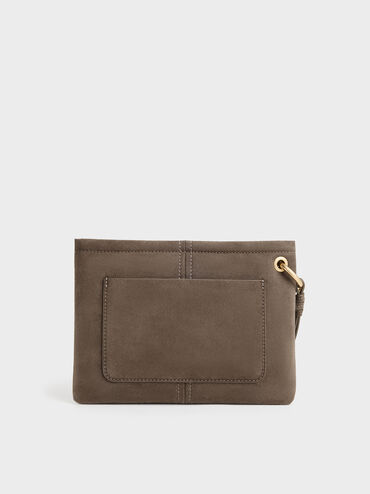 Noane Top-Zip Pouch, Stone Grey, hi-res