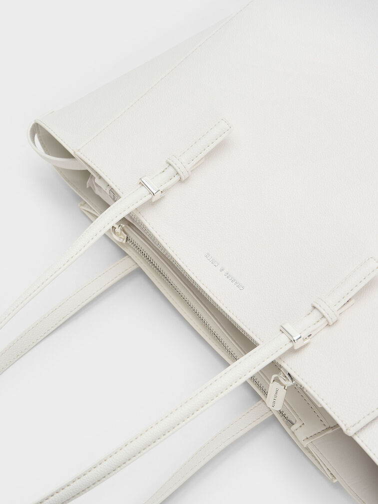Sansa Tote Bag, White, hi-res