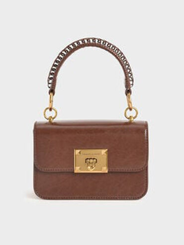 Raleigh Top Handle Bag, Chocolate, hi-res