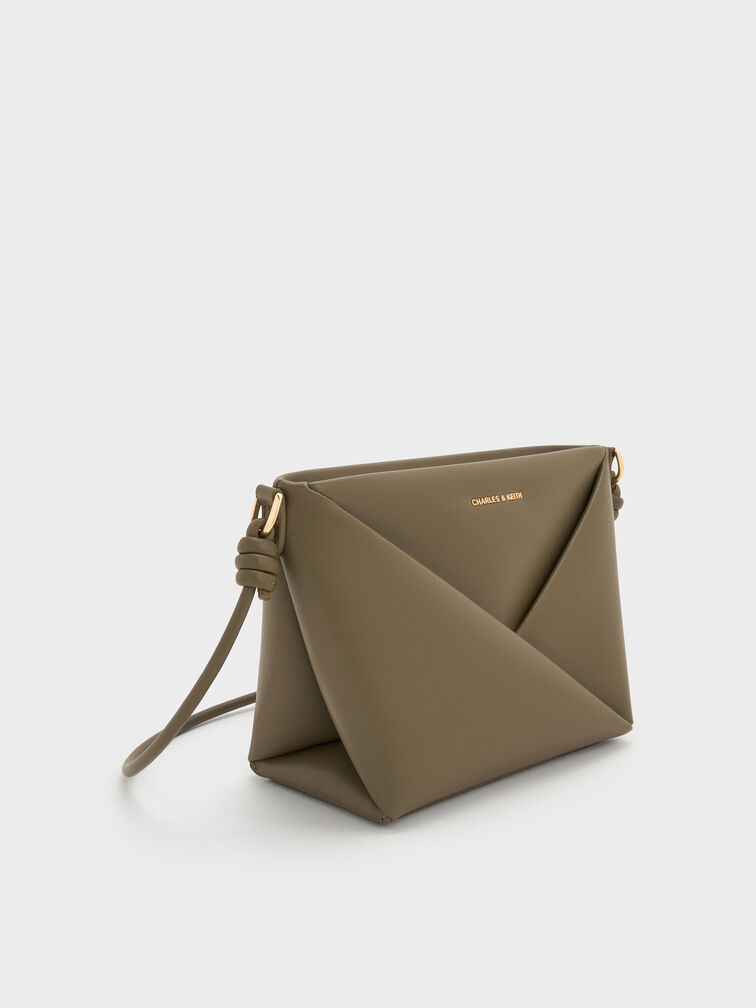Midori Geometric Crossbody Bag, Deep Olive, hi-res