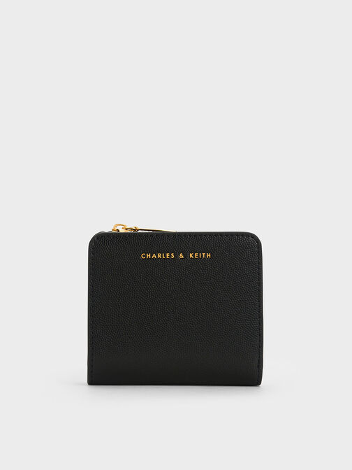 Zip Around Card Holder, Black, hi-res