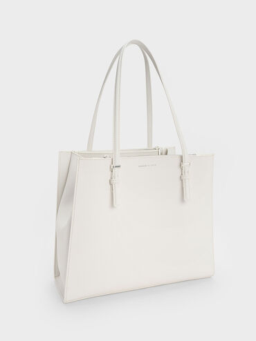 Sansa Tote Bag, White, hi-res