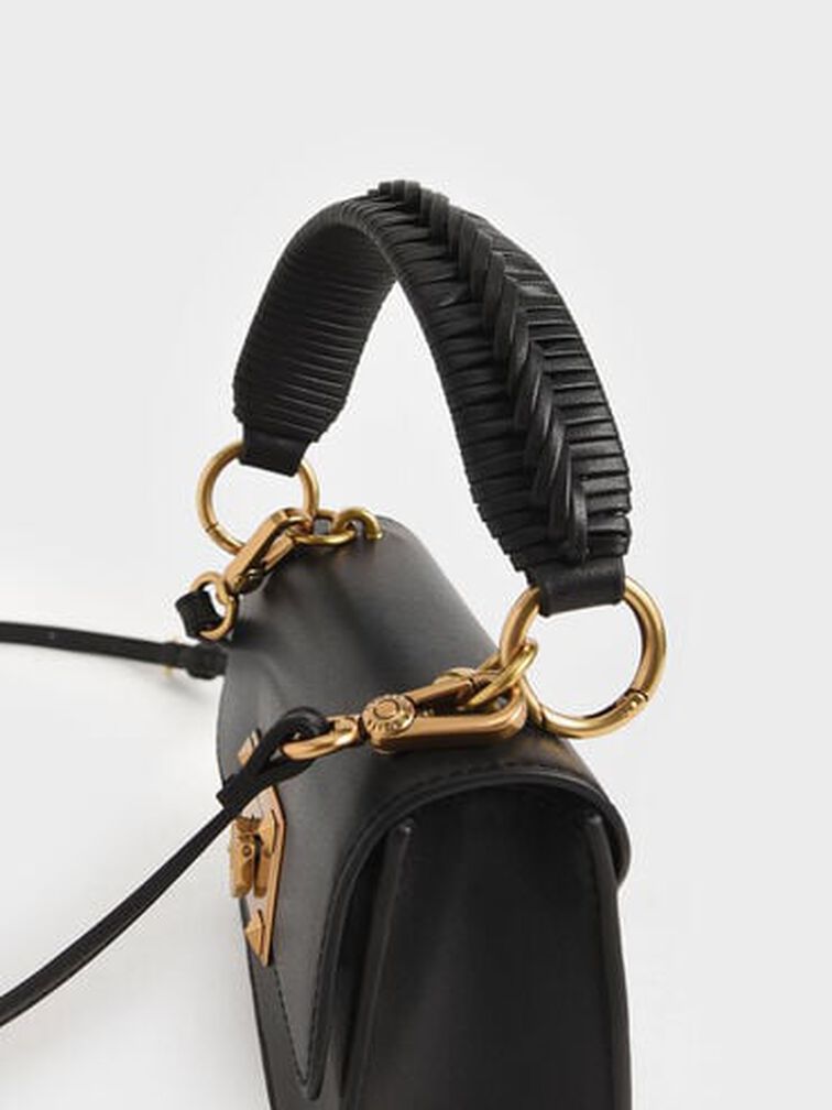 Raleigh Top Handle Bag, Black, hi-res