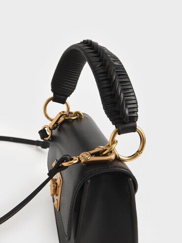 Raleigh Top Handle Bag, Black, hi-res