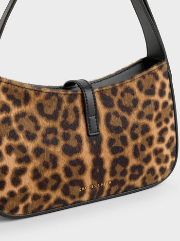 Cesia Leopard-Print Metallic-Accent Shoulder Bag, Multi, hi-res