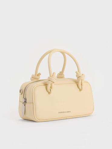Sammie Knotted-Handle Elongated Bag, Butter Yellow, hi-res