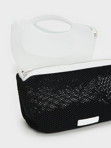 Cocoon Curved Handle Bag, White, hi-res