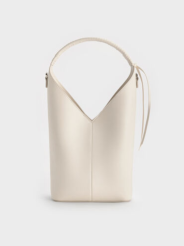 Simone Angular Bucket Bag, Cream, hi-res