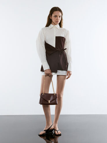 Lilibet Chain-Strap Bag, Plum, hi-res