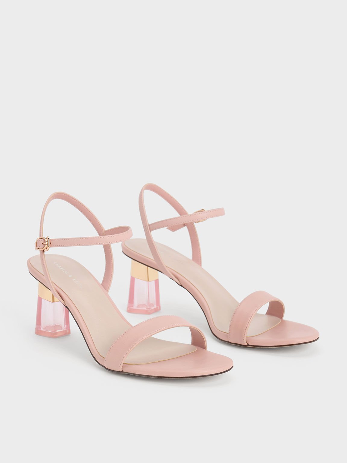 Pink high sales heel sandals