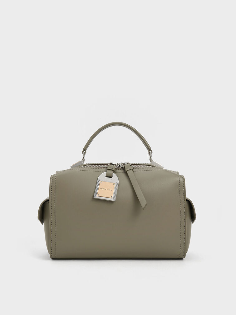 Austen Top Handle Bag, Khaki, hi-res