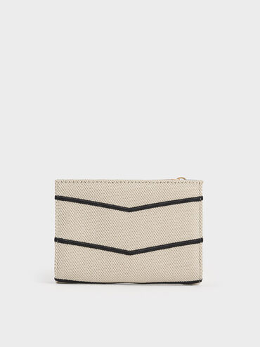 Eleni Canvas Chevron Wallet, Multi, hi-res