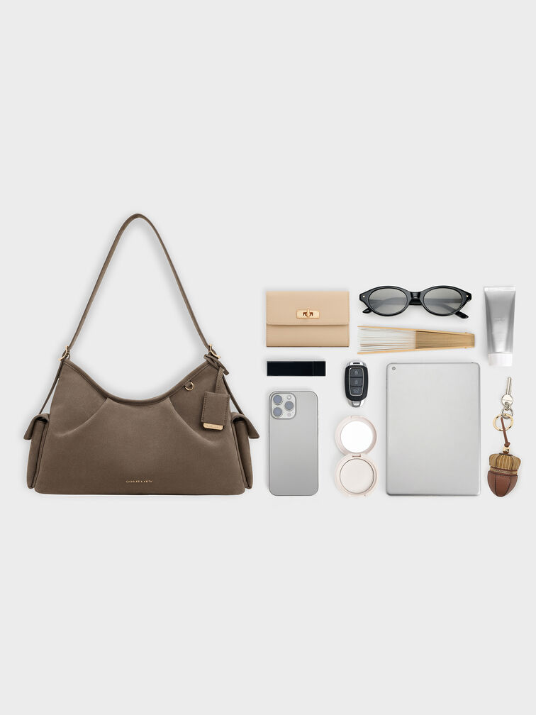 Khai Side-Pocket Shoulder Bag, Stone Grey, hi-res