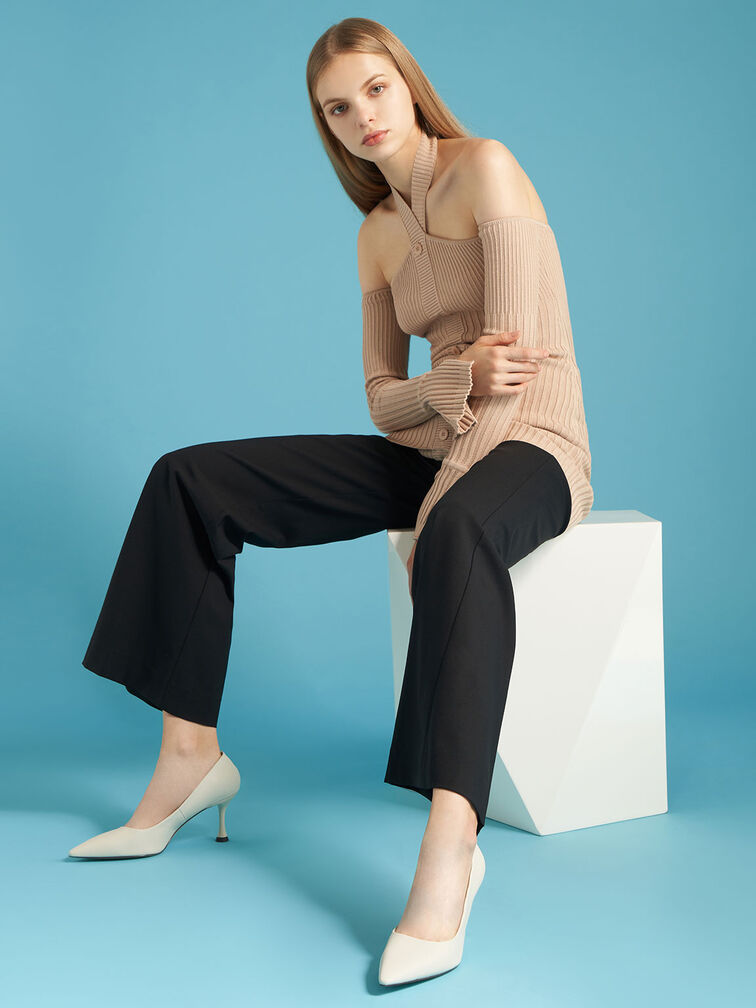 Spool Heel Pumps, Chalk, hi-res