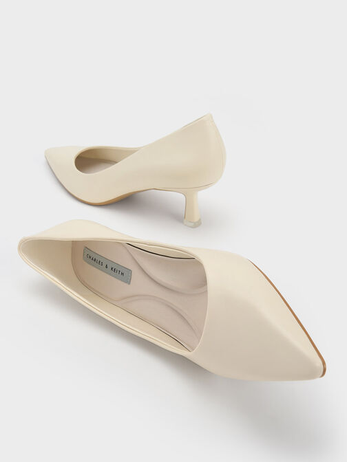 Emmy Spool Heel Pumps, Chalk, hi-res