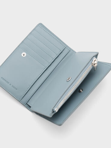 Cadence Top-Zip Wallet, Slate Blue, hi-res
