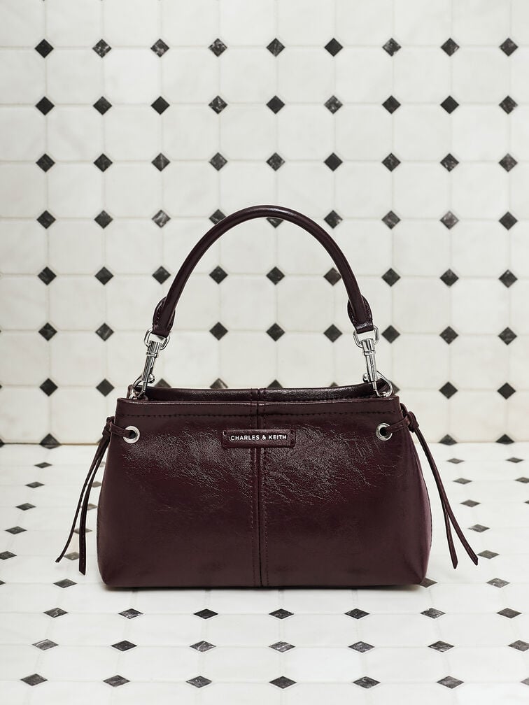 Noane Top Handle Bag, Wineberry Red, hi-res