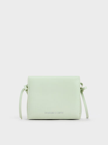 Hazel Bow Small Wallet, Mint Green, hi-res