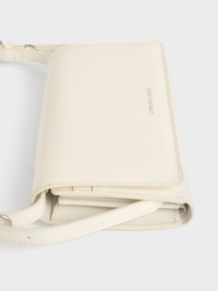 Sloane Long Wallet, Cream, hi-res