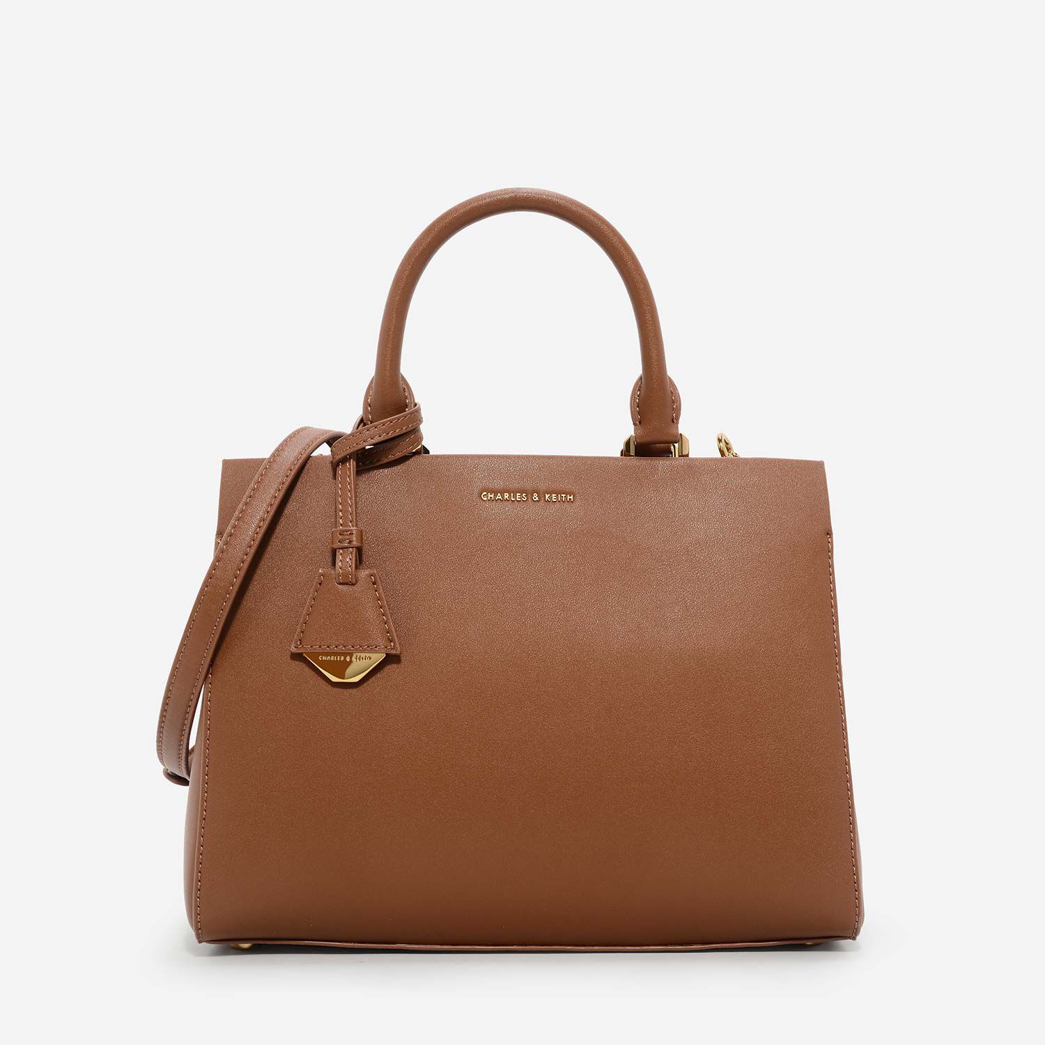 Classic structured handbag charles and keith online
