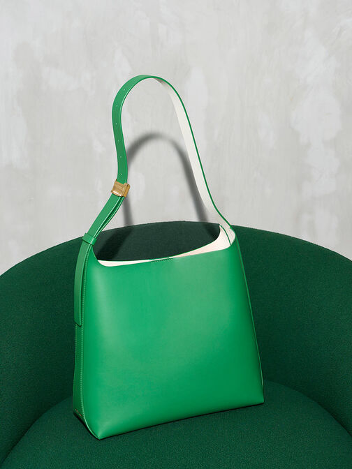 Edna Tote Bag, Green, hi-res