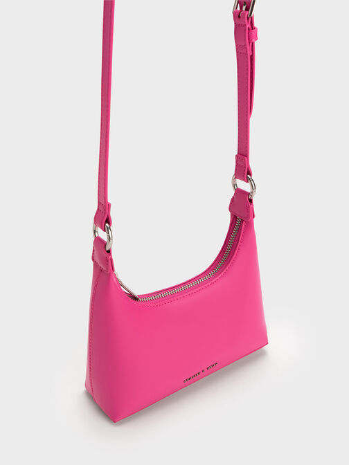 Koi Chain Handle Shoulder Bag, Fuchsia, hi-res