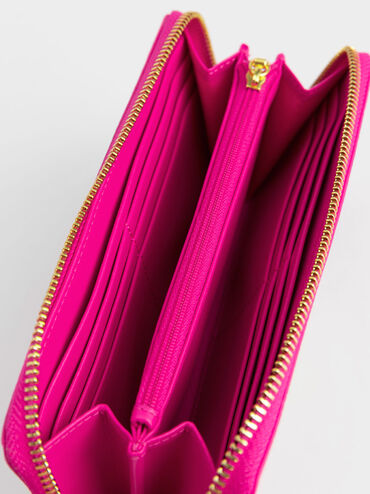 Dulcie Holographic Zip-Around Long Wallet, Holographic, hi-res